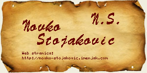 Novko Stojaković vizit kartica